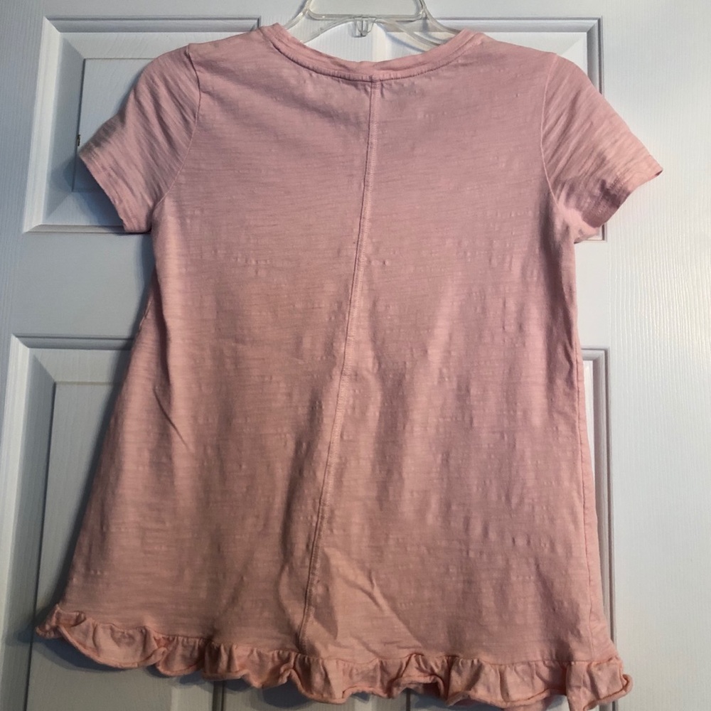 Pink ruffle tee - Picture 3 of 3